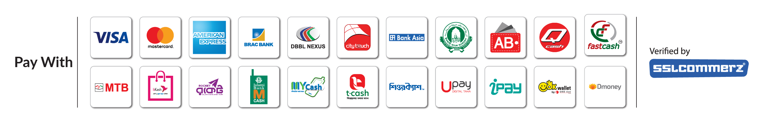 SSLCommerz Payment Methods